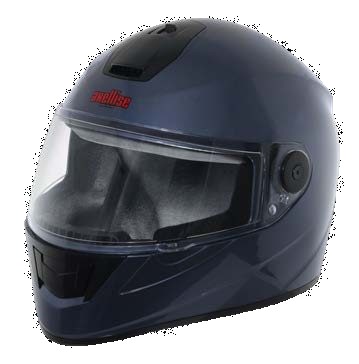 Axellise Unicolour helmet in Mid Night Blue, front three-quarter view