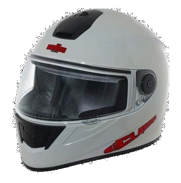 Axellise Unicolour helmet in Pearl White, front three-quarter view