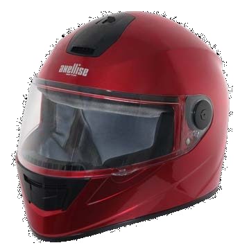 Axellise Unicolour helmet in Sport Red, front three-quarter view